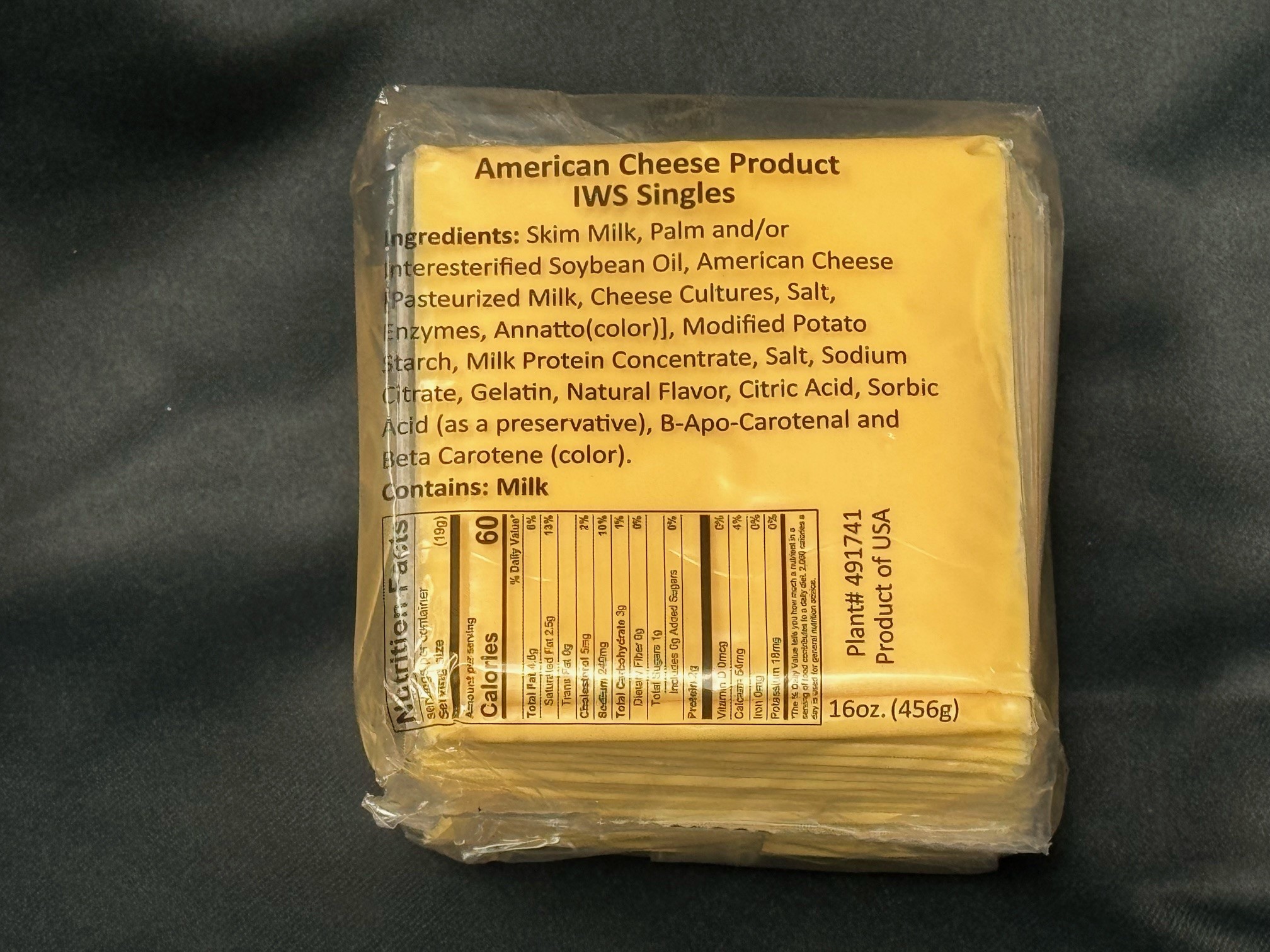 Individually Wrapped Cheese slices